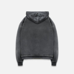 NY Paint Splatter Washed Grey Hoodie