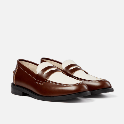 Wilde Chestnut + White Penny Loafer - Men's UK 7 / US 8 / EU 41 Wilde Chestnut + White Penny Loafer - Men's UK 7 / US 8 / EU 41