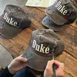 Hand-Painted Patch Distressed Cap