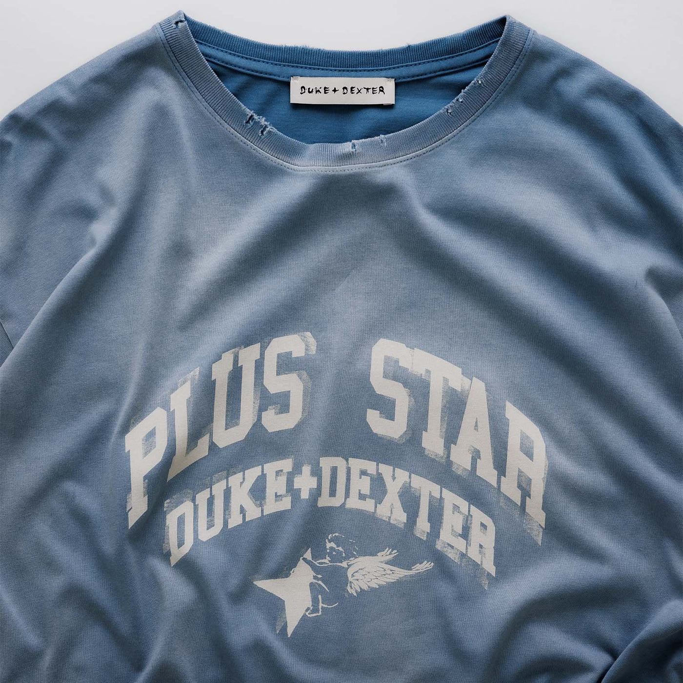 Plus Vintage Washed Navy T-Shirt | DUKE + DEXTER