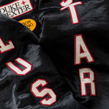 Plus Black Satin Bomber Jacket