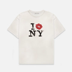 I Kiss NY Vintage White T-Shirt