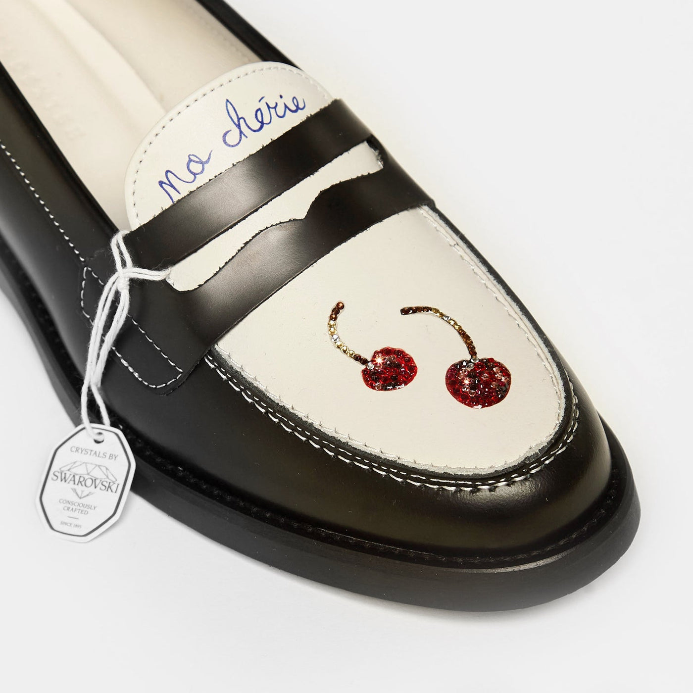 Wilde Swarovski Crystals Cherry Penny Loafer - Women's | DUKE + DEXTER