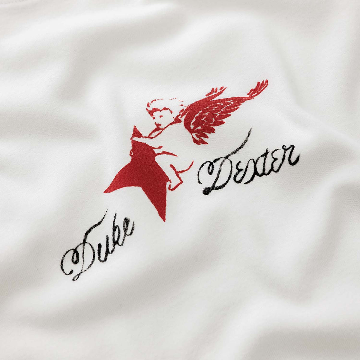 Plus Vintage White + Red Ringer Baby Tee - Women's