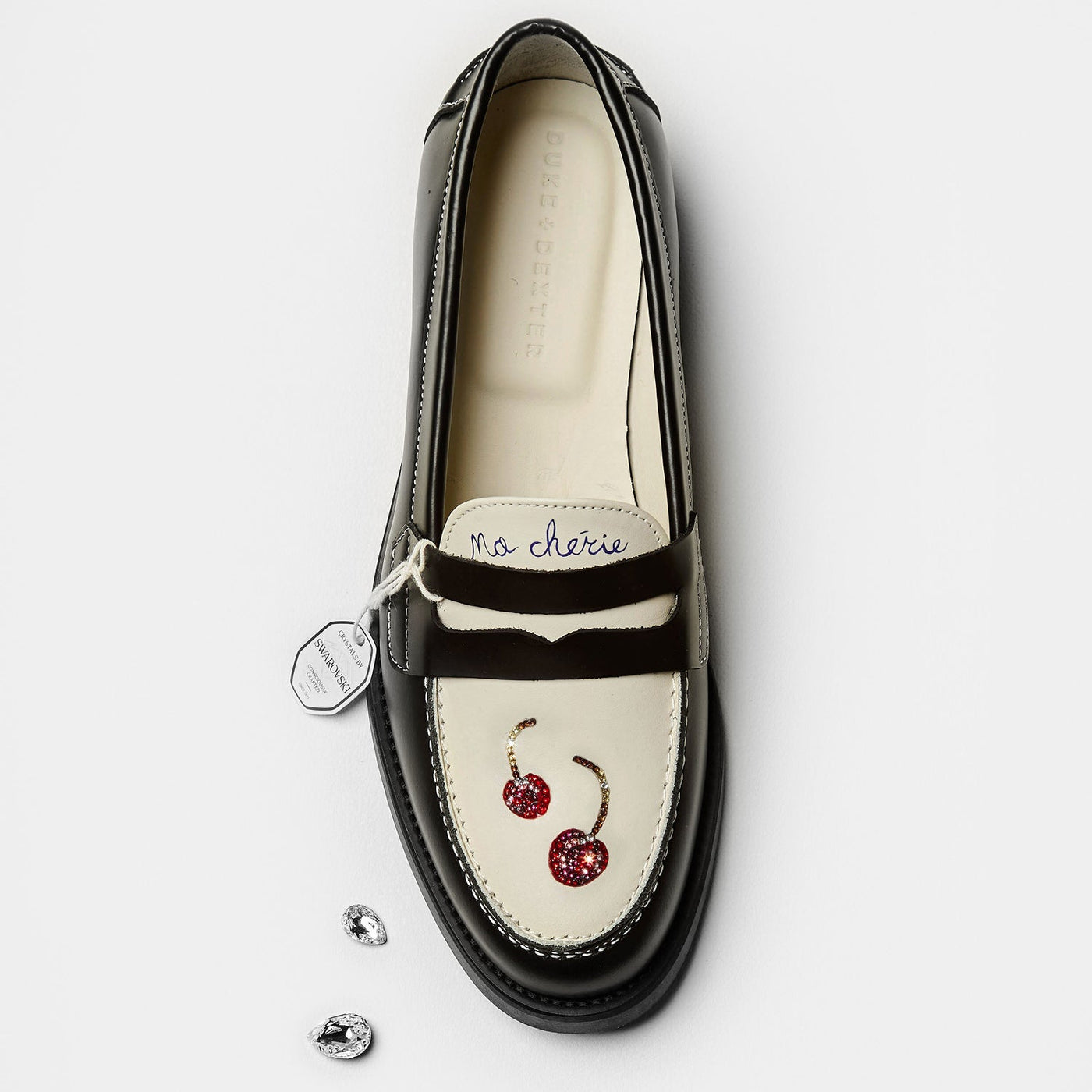 Wilde Swarovski Crystals Cherry Penny Loafer - Women's | DUKE + DEXTER