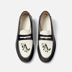 HAND-PAINTED INITIAL PENNY LOAFER - WOMEN'S