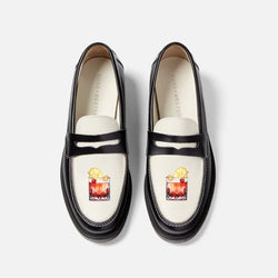 Hand-Painted Motif Penny Loafer - Women's