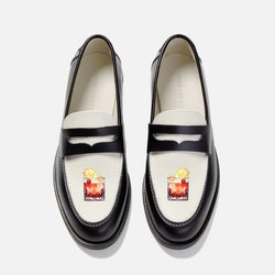 Hand-Painted Motif Penny Loafer - Men's