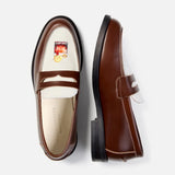 Hand-Painted Motif Penny Loafer - Men's