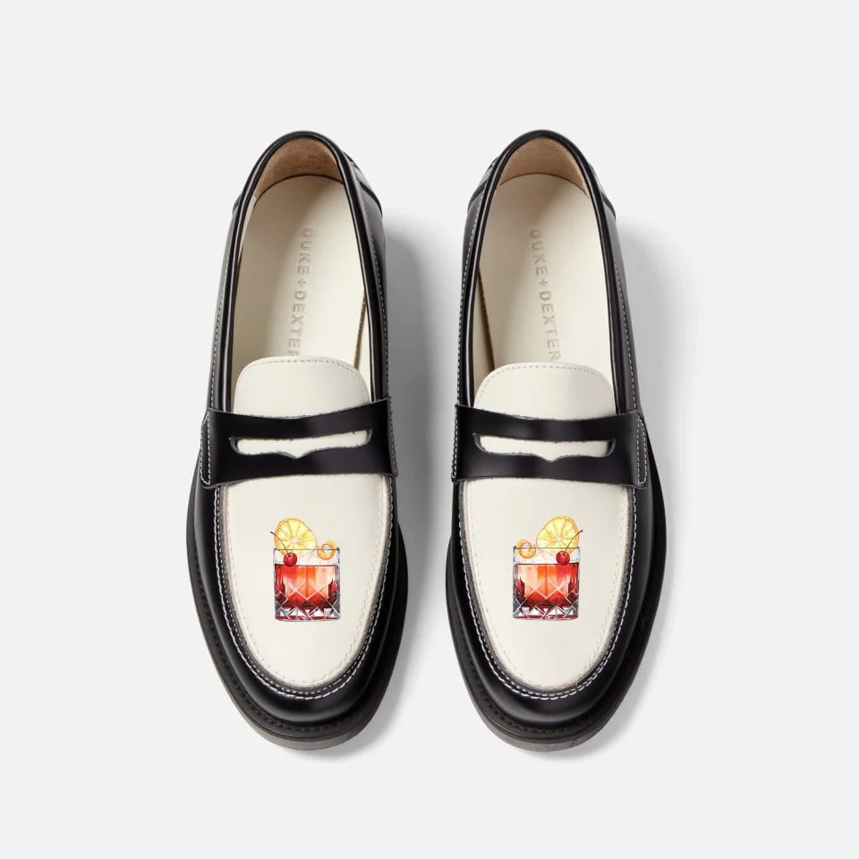 Hand Painted Motif Penny Loafer