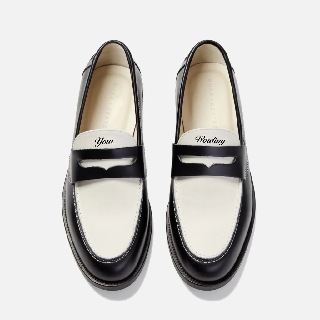 Hand Painted Lettering Penny Loafer