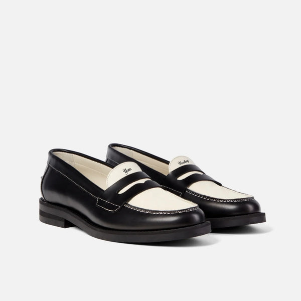 Hand-Painted Lettering Penny Loafer - Women's