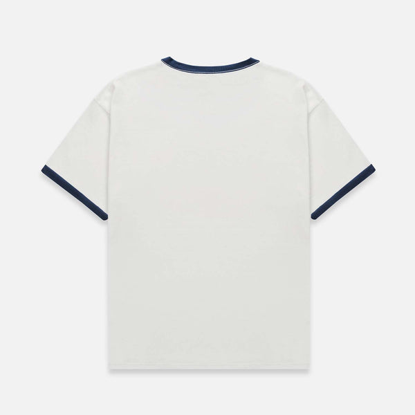 Plus Vintage White + Navy Ringer T-Shirt