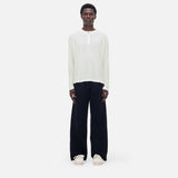 CB Relaxed White Henley