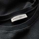 DR Sponsors Washed Black Waffle Top