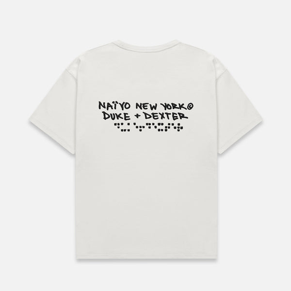 Naiyo NY Vintage White T-Shirt