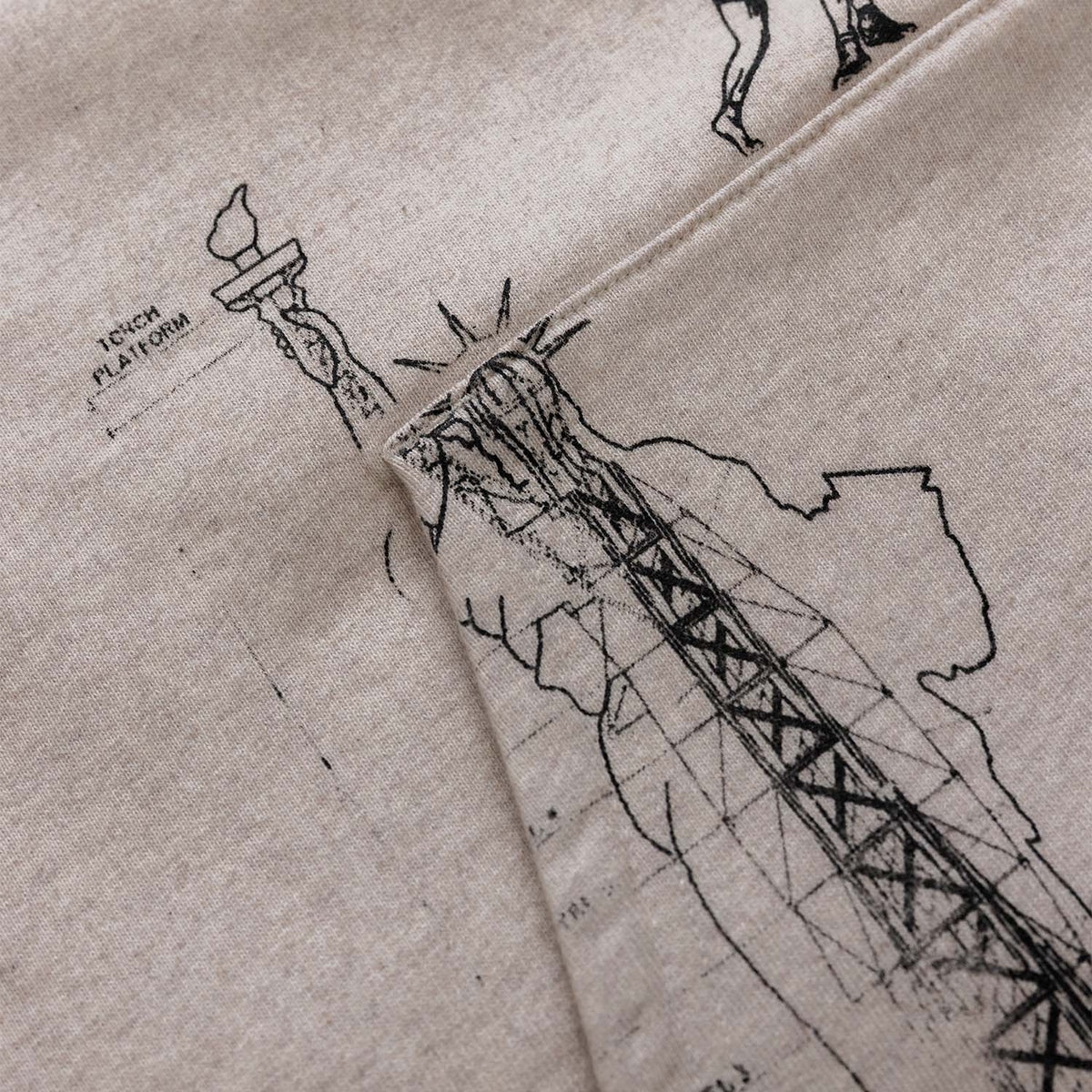 NY Sketch Oat Marl Hoodie