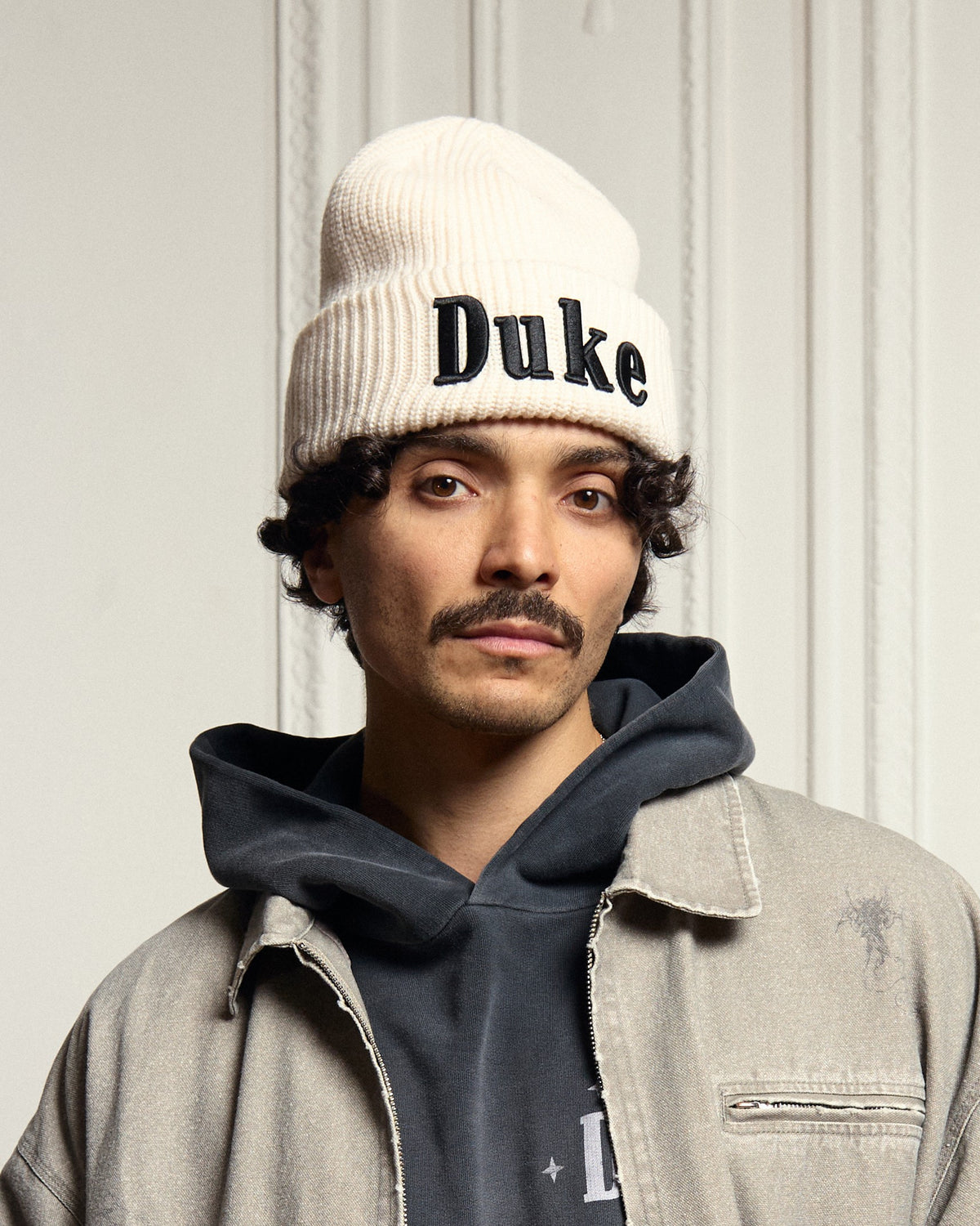 Duke Cream Beanie
