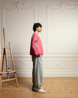 DR4 Racing Patch Red + Oat Marl Sweatshirt