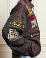 DR4 Trackside Vintage Mauve Bomber Jacket
