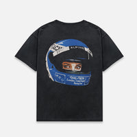 Alpine Formula One Team Helmet Washed Black T-Shirt