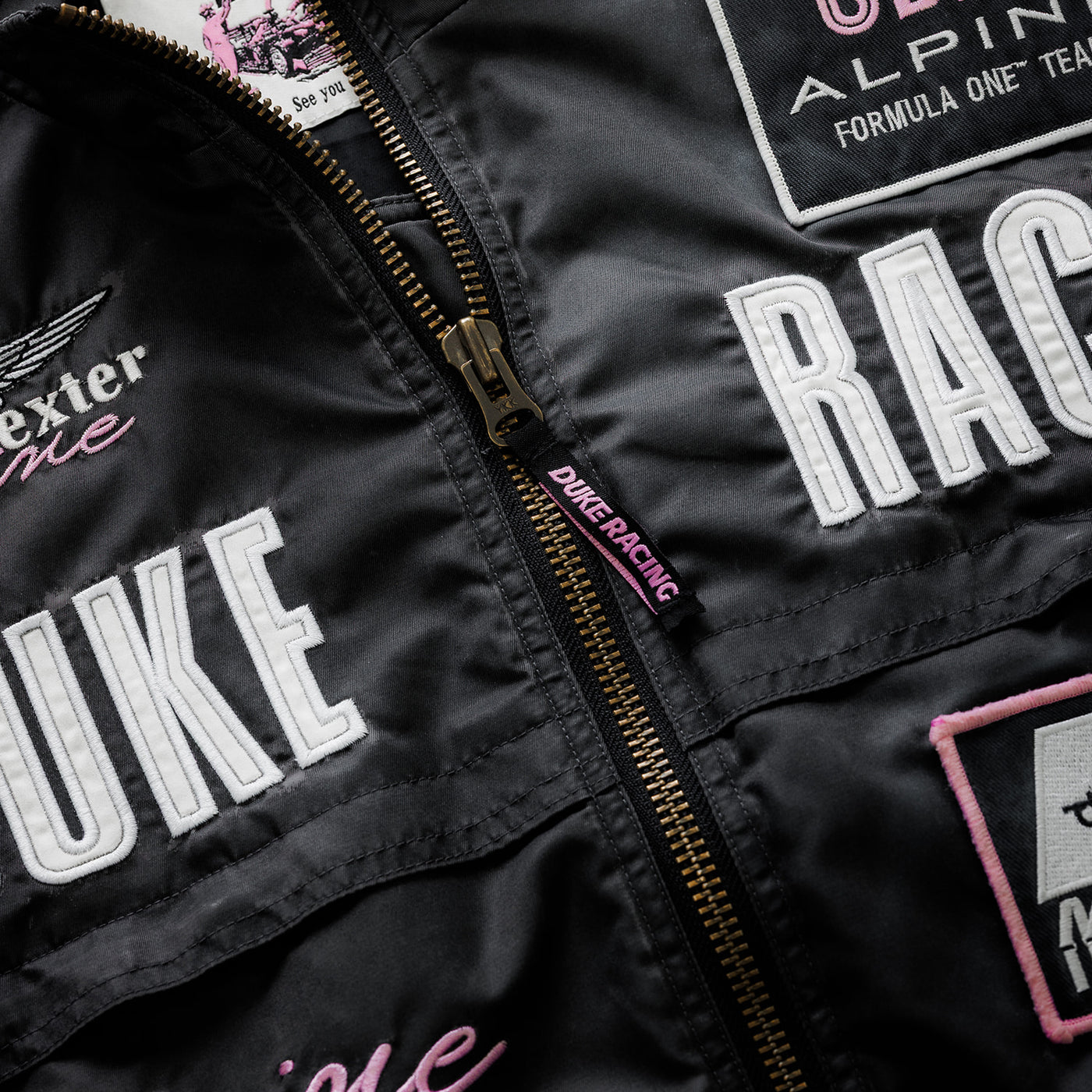 Alpine Formula One Team Black Racing Jacket | DUKE + DEXTER