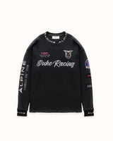 Alpine Formula One Team Washed Black Waffle Top