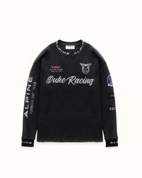 Alpine Formula One Team Washed Black Waffle Top
