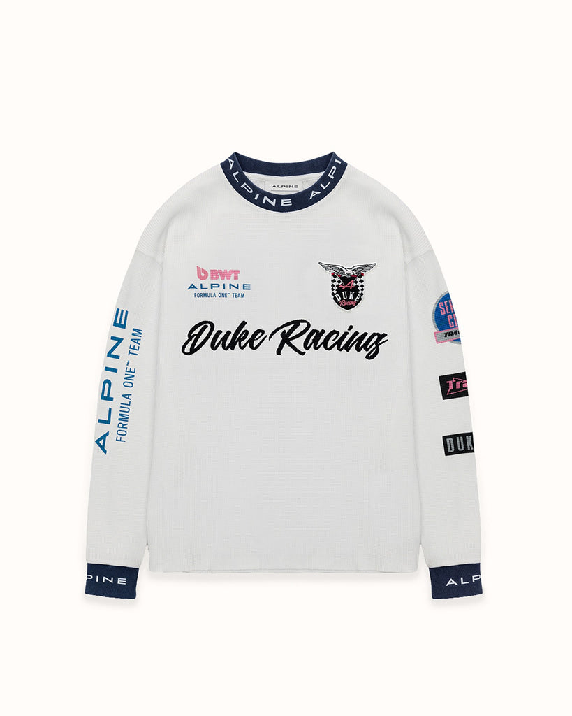 Alpine Formula One Team White Waffle Top