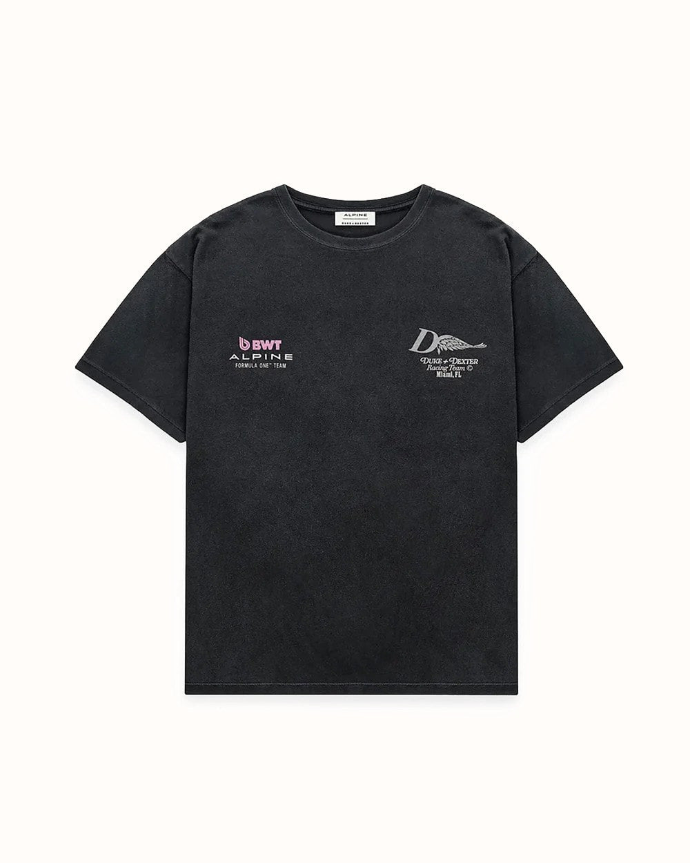 Alpine Formula One Team Helmet Washed Black T-Shirt