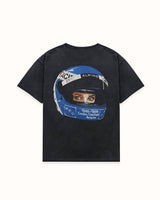 Alpine Formula One Team Helmet Washed Black T-Shirt