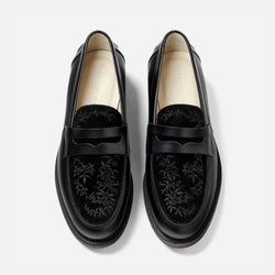 Wilde Black Vine Penny Loafer - Men's