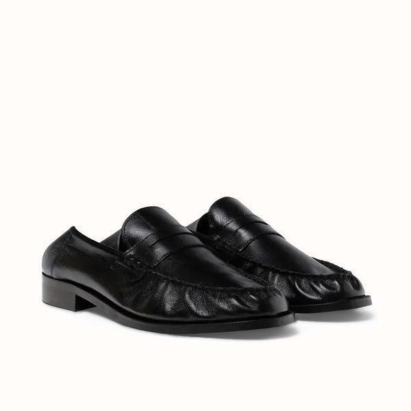CB Black Foldable Ruched Loafer - Men's