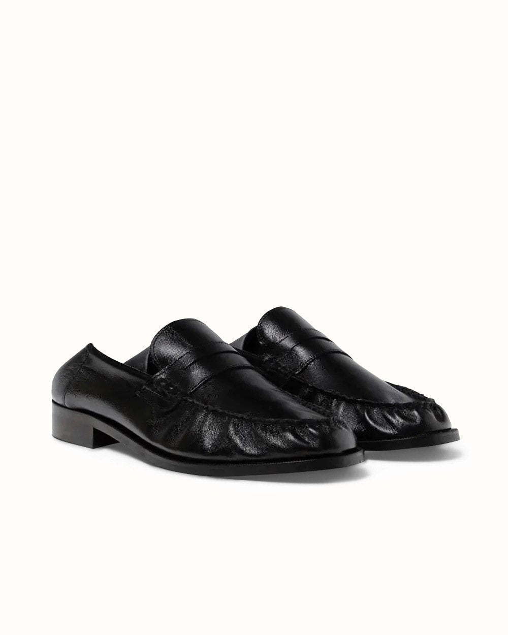 CB Black Foldable Ruched Loafer - Men's