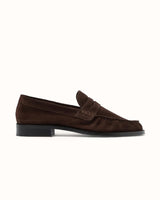CB Brown Suede Ruched Loafer - Men's