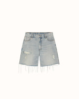 CB Distressed Cut Denim Shorts