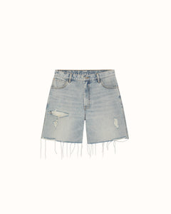 CB Distressed Cut Denim Shorts