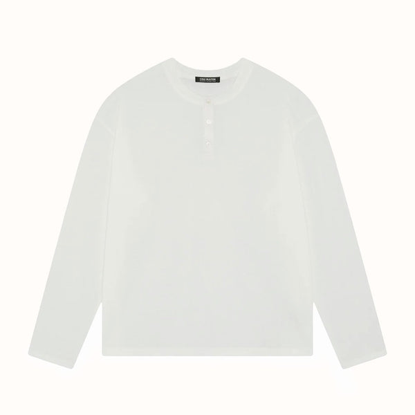 CB Relaxed White Henley