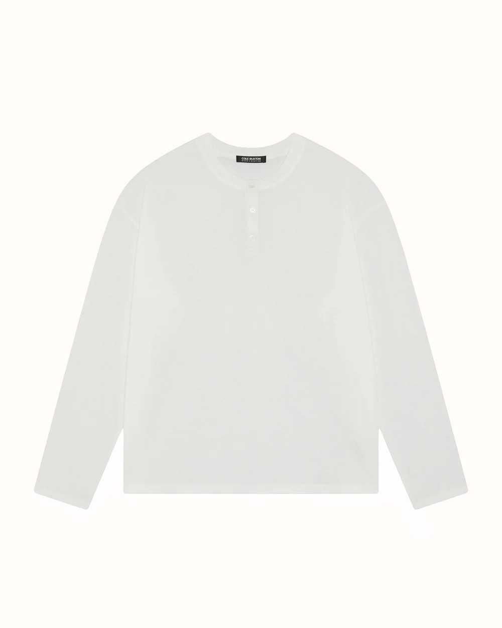 CB Relaxed White Henley