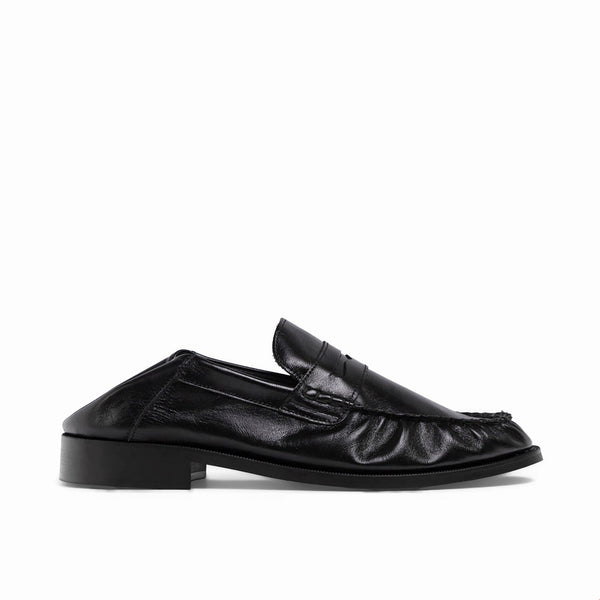 CB Black Foldable Ruched Loafer - Men's