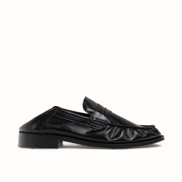 CB Black Foldable Ruched Loafer - Men's