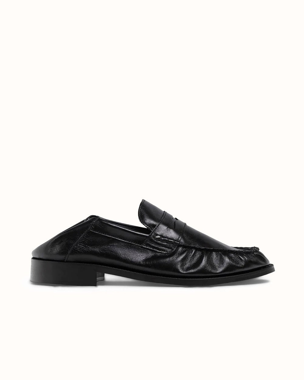 CB Black Foldable Ruched Loafer - Men's