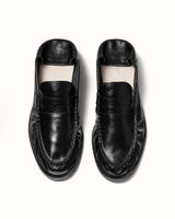 CB Black Foldable Ruched Loafer - Men's