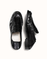 CB Black Foldable Ruched Loafer - Men's