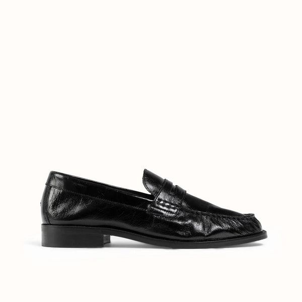 CB Black Ruched Loafer - Women's