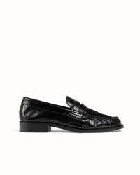 CB Black Ruched Loafer - Women's