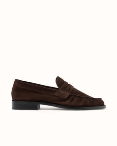 CB Brown Suede Ruched Loafer - Men's