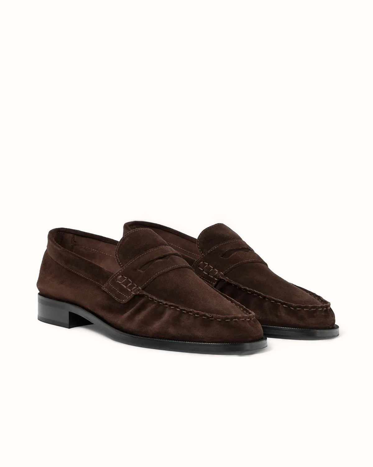 CB Brown Suede Ruched Loafer - Men's
