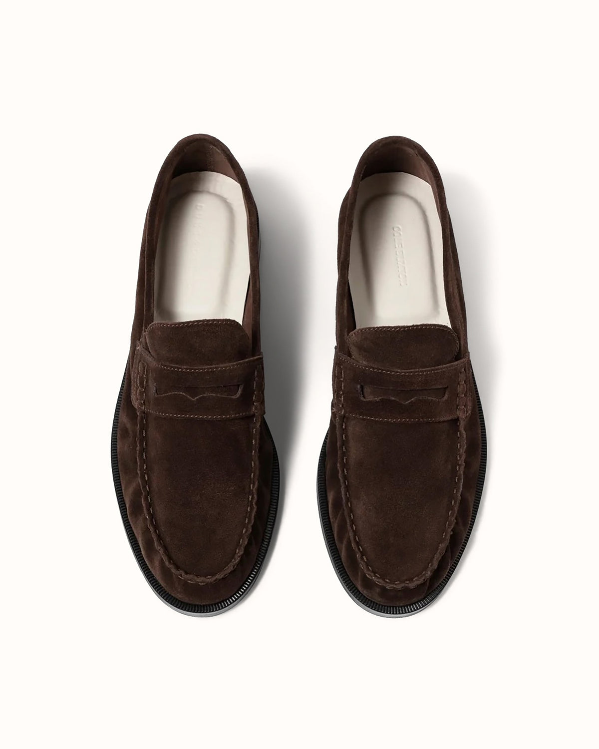 CB Brown Suede Ruched Loafer - Men's