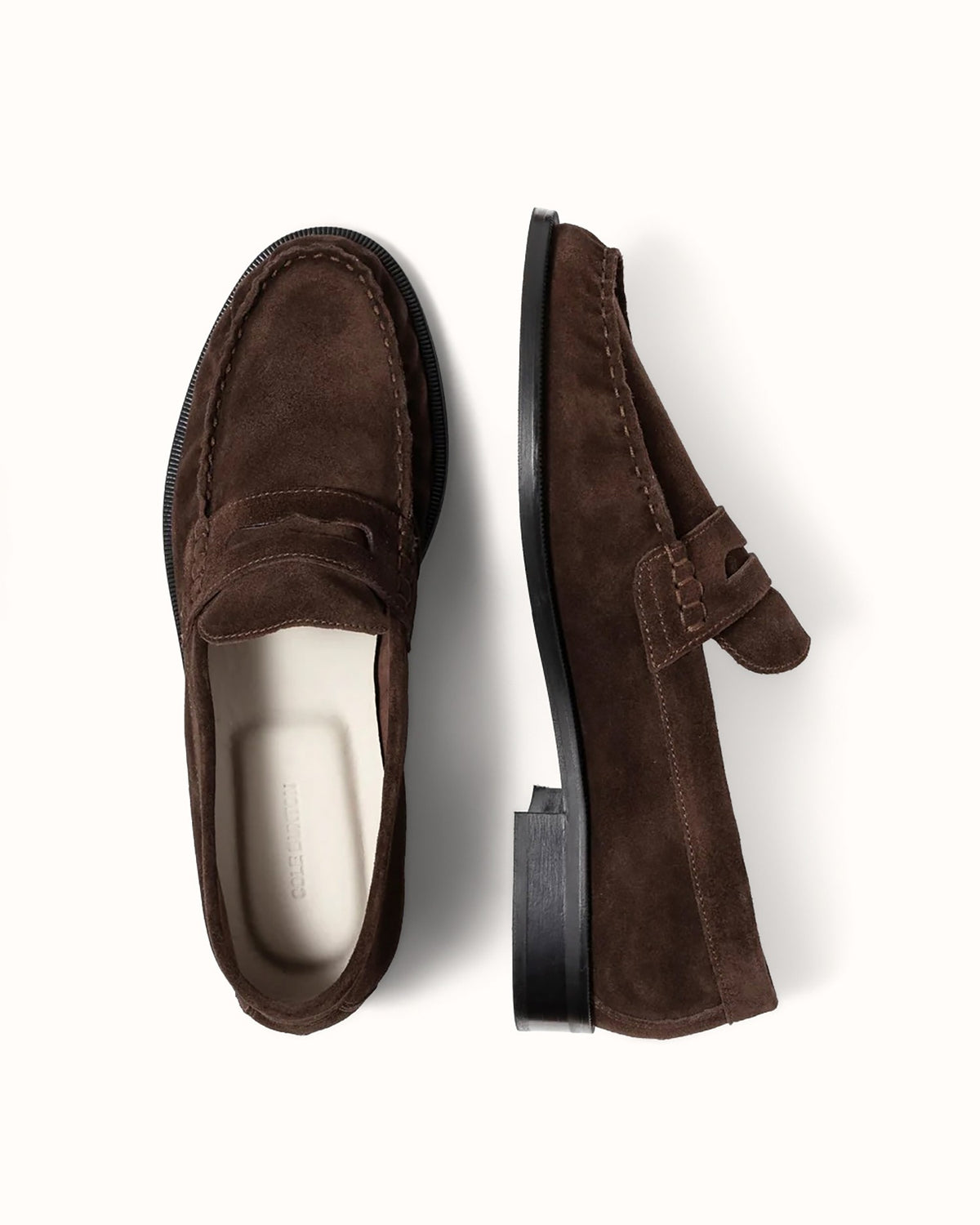 CB Brown Suede Ruched Loafer - Men's
